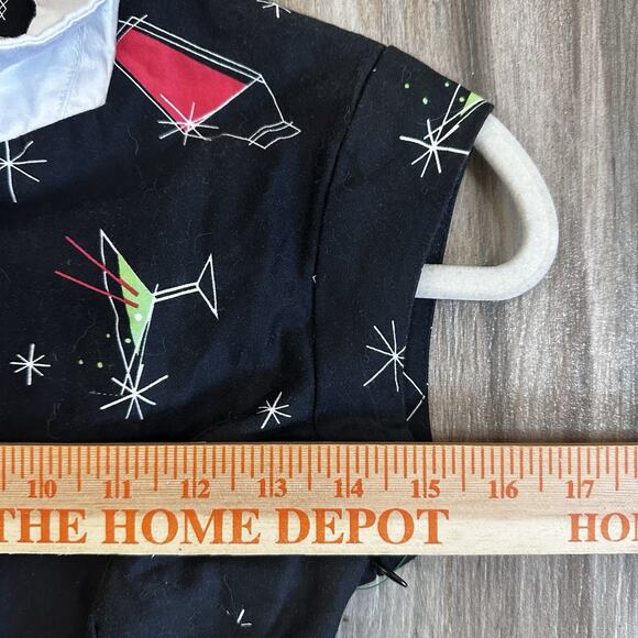 Lindy Bop Dress 4 Black Cat Dog Cocktail Bar Print Flared Twee Retro 50’s - Picture 9 of 10